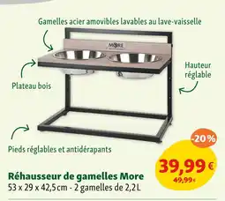 Maxi Zoo More Réhausseur de gamelles offre