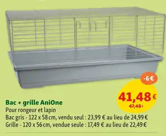 Maxi Zoo AniOne Bac + grille offre