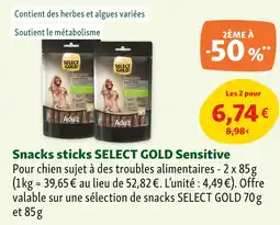 Maxi Zoo SELECT GOLD Snacks sticks Sensitive offre