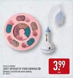 ALDI Cachet & Romeo Jouet interactif pour animaux offre