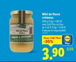 Lidl MARIBEE Miel de fleurs crémeux offre