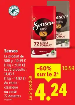 Lidl Senseo Mega Format Corsé offre