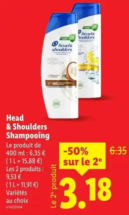 Lidl HEAD & SHOULDERS Shampooing offre