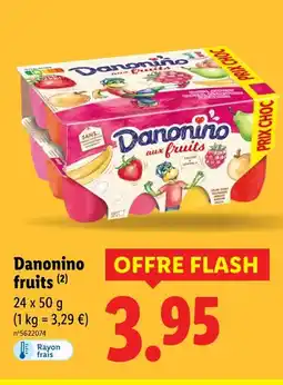 Lidl Danonino aux fruits offre