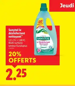 Lidl SANTOL Désinfectant nettoyant offre