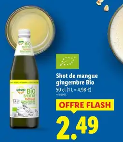 Lidl SOLEVITA Shot de mangue gingembre bio offre