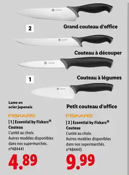 Lidl Fiskars Couteau offre