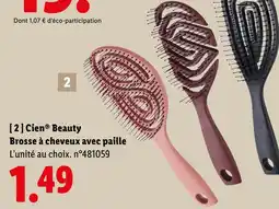Lidl CIEN Brosse à cheveux avec paille offre