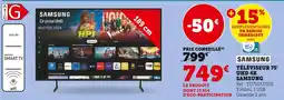 Super U SAMSUNG Téléviseur 75' uhd 4k offre