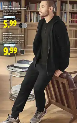 Lidl ESMARA T-shirt manches longues homme offre