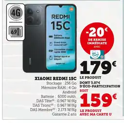Super U XIAOM Redmi 15C offre