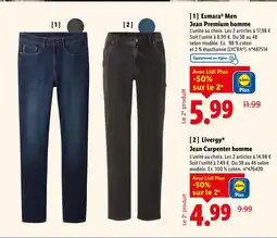 Lidl ESMARA MEN Jean premium homme offre
