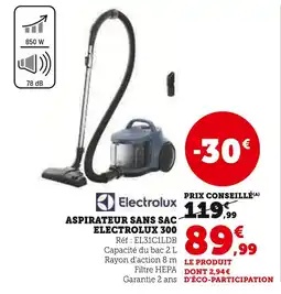 Super U Electrolux Aspirateur sans sac 300 offre
