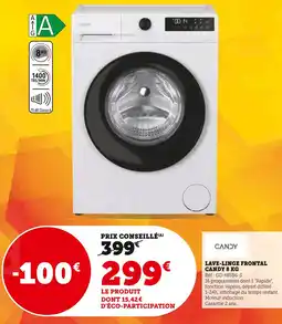 Super U CANDY Lave-linge frontal 8 kg offre
