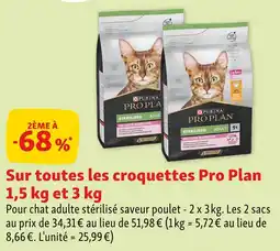 Maxi Zoo Sur toutes les croquettes pro plan offre