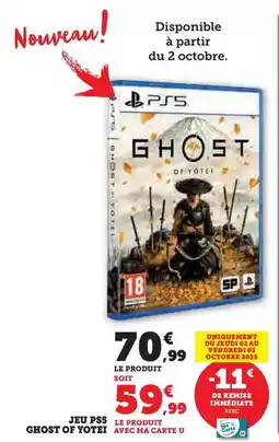 Hyper U U - jeu ps5 ghost of yote offre