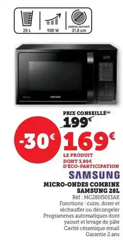 Hyper U Samsung - micro-ondes combine 2b l offre