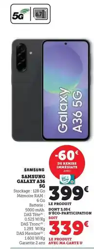 Hyper U Samsung - galaxy a56 offre