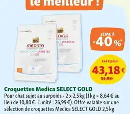Maxi Zoo Croquettes medica select gold offre