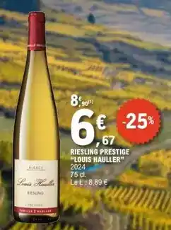 E.Leclerc Hauller - riesling prestige louis offre