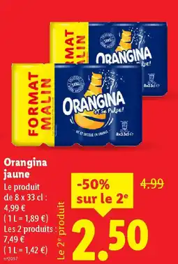 Lidl Orangina jaune offre