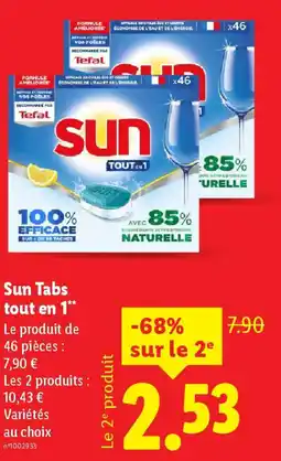 Lidl SUN Tabs tout en 1 offre