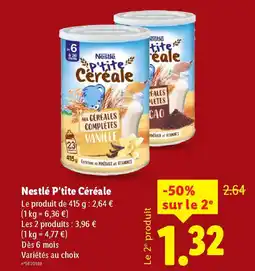 Lidl NESTLE P'tite Céréale offre
