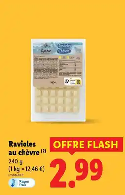 Lidl Ravioles au chèvre offre