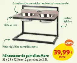 Maxi Zoo Réhausseur de gamelles more offre