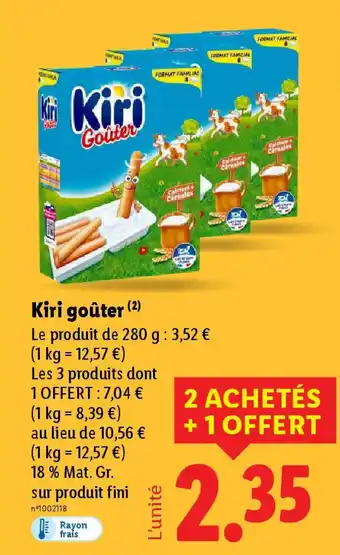 Lidl KIRI Goûter offre