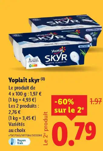 Lidl YOPLAIT Skyr offre