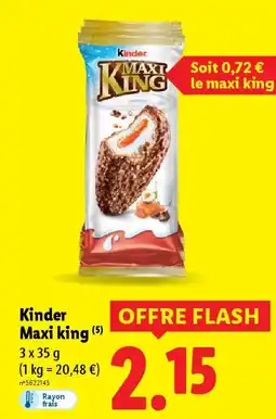 Lidl KINDER Maxi king offre