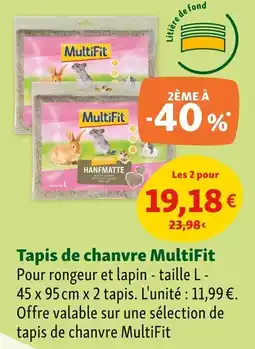 Maxi Zoo Tapis de chanvre multifit offre