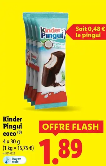 Lidl KINDER Pingui Coco offre