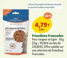 Maxi Zoo Friandises francodex offre