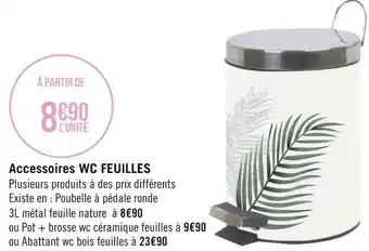 Géant Casino Accessoires wc feuilles offre