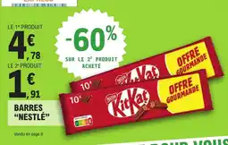E.Leclerc Express Barres nestlé offre