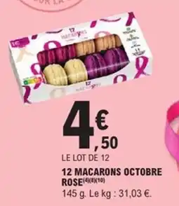E.Leclerc Express 12 macarons octobre rose offre