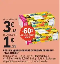 E.Leclerc Express Pots en verre panaché offre découverte la laitière offre