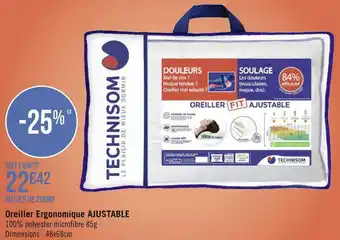Oreiller ergonomique ajustable