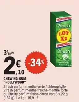 E.Leclerc Express Chewing-gum hollywood offre