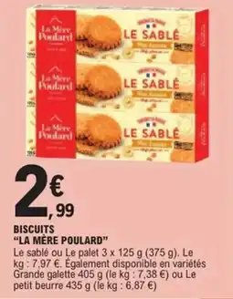 E.Leclerc Express Biscuits la mère poulard offre