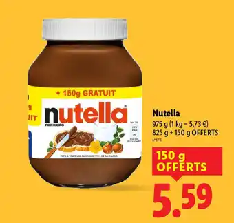 Lidl NUTELLA offre