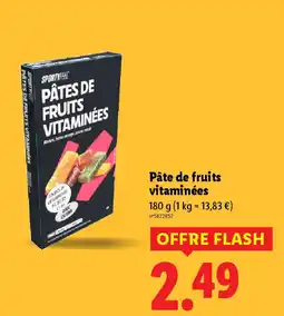 Lidl Pâte de fruits vitaminées offre