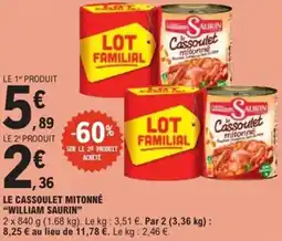 E.Leclerc Express Le cassoulet mitonné william saurin offre