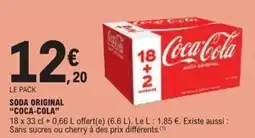 E.Leclerc Express Soda original coca-cola offre