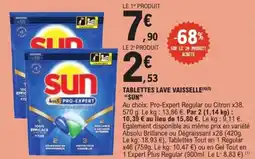 E.Leclerc Express Tablettes lave vaisselle sun offre