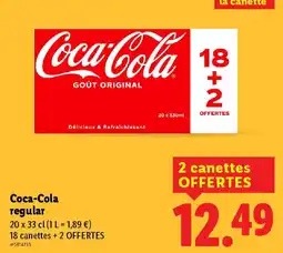 Lidl COCA-COLA regular offre