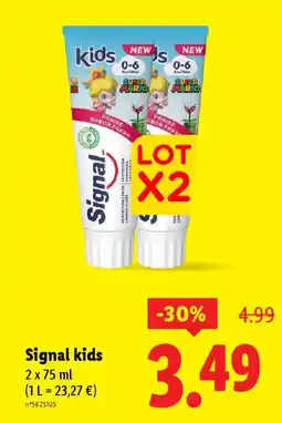 Lidl SIGNAL kids offre