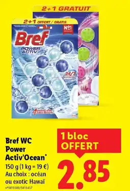 Lidl BREF WC Power Activ'Ocean offre